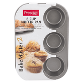 Prestige 6 Cup Muff Pan - bakeware bake house kitchenware bakers supplies baking