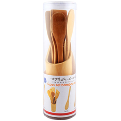 Prestige 5Pcs Bamboo Spoon Set - bakeware bake house kitchenware bakers supplies baking