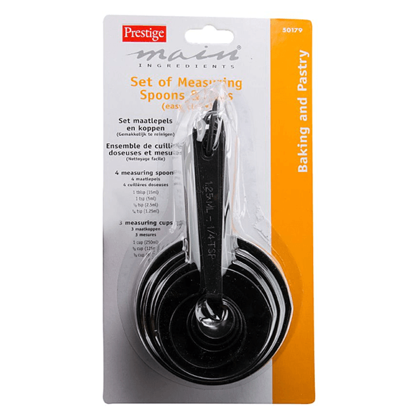 Prestige 7Pcs Measuring Cups - bakeware bake house kitchenware bakers supplies baking