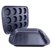 Prestige 12 Cup Muff & Oven Tray - bakeware bake house kitchenware bakers supplies baking