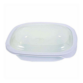 Corelle 1.89L Oblong Dish White with plastic cover - bakeware bake house kitchenware bakers supplies baking
