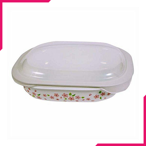 Corelle 2.83L Oblong Dish Sakura with plastic cover - bakeware bake house kitchenware bakers supplies baking