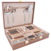 Elegant Cutlery Set 52Pcs -Silver Texture