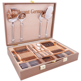 Elegant Cutlery Set 52Pcs -Silver Texture