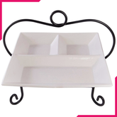 Symphony Square Divider Plate & Stand - bakeware bake house kitchenware bakers supplies baking