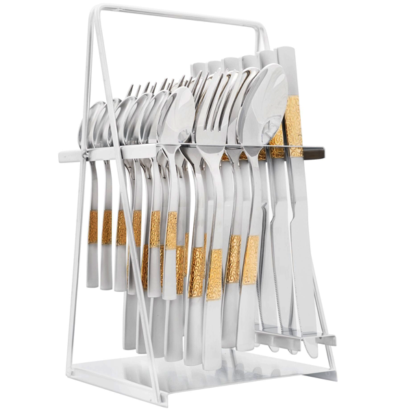 Elegant Cutlery Set 24Pcs -Golden