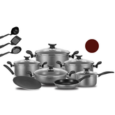 Kitchen King Trend Cook Set 15Pcs Russet Red - bakeware bake house kitchenware bakers supplies baking