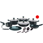 Kitchen King Lumina Cook Set 15Pcs Red - bakeware bake house kitchenware bakers supplies baking