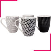 Symphony Contempo Mugs 4Pcs - bakeware bake house kitchenware bakers supplies baking
