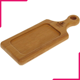 Wilmax Natural Bamboo Tray 6.75" X 2.75" - bakeware bake house kitchenware bakers supplies baking