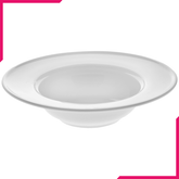 Wilmax Fine Porcelain Deep Plate 9" - bakeware bake house kitchenware bakers supplies baking
