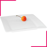 Wilmax Fine Porcelain Dinner Plate 10" X 10" - bakeware bake house kitchenware bakers supplies baking