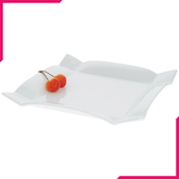 Wilmax Fine Porcelain Square Platter 11.5" X 11.5" - bakeware bake house kitchenware bakers supplies baking