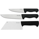 Pirge Atlantik Plastic Handle Triple Line Knife Set - bakeware bake house kitchenware bakers supplies baking