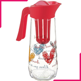 Sarina Prizma Decorated Detox Jug 1600CC - bakeware bake house kitchenware bakers supplies baking