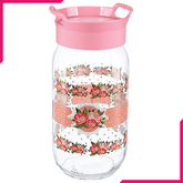 Sarina Decorated Bera Stackable Jar 1000CC - bakeware bake house kitchenware bakers supplies baking