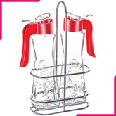 Sarina Tulip Metal Oil & Vinegar Bottle Table Set 2Pcs - bakeware bake house kitchenware bakers supplies baking