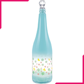 Sarina Opaque Designed Half Clear Long Nick Water Bottle - bakeware bake house kitchenware bakers supplies baking