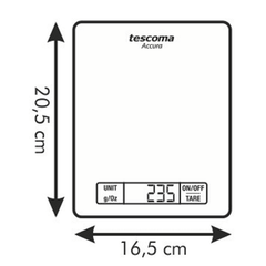 Tescoma electronic weighing scale - bakeware bake house kitchenware bakers supplies baking