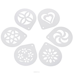 Tescoma Mydrink 6 Cappuccino Stencils - bakeware bake house kitchenware bakers supplies baking