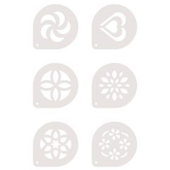 Tescoma Mydrink 6 Cappuccino Stencils - bakeware bake house kitchenware bakers supplies baking