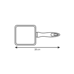 Tescoma PRESTO Sq Mini Frypan - bakeware bake house kitchenware bakers supplies baking