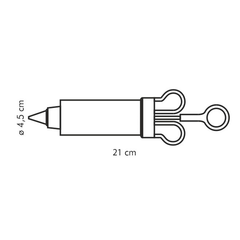 Tescoma Piston Cake Decorator Delicia, 8 Nozzles - bakeware bake house kitchenware bakers supplies baking
