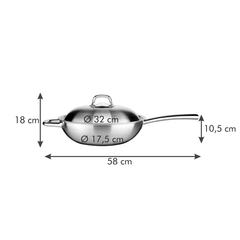 Tescoma Wok 32cm President Tescoma - bakeware bake house kitchenware bakers supplies baking