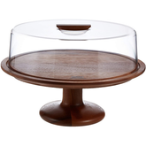 Billi Cake Dish with Wooden Stand - bakeware bake house kitchenware bakers supplies baking