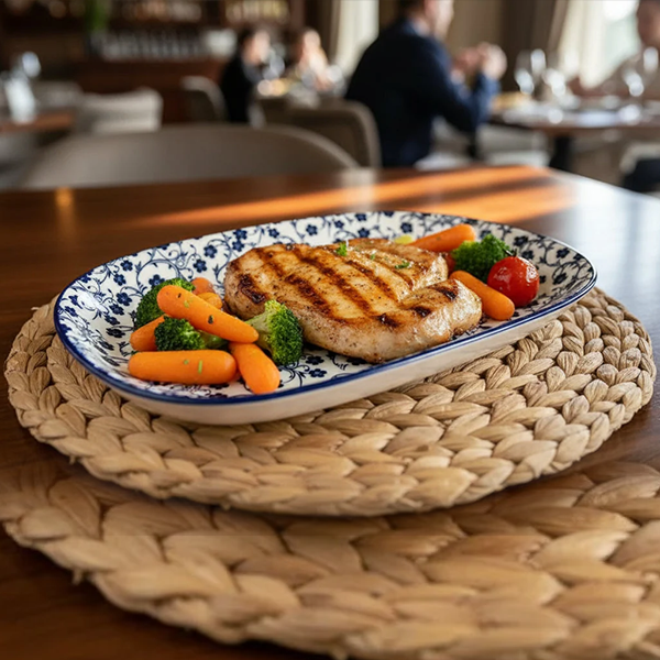 Danny Home Floral Design Oval Platter