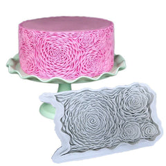 Rose Cake Border Silicone Mold