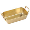 Gold Plated Rectangle Dish With Handle