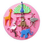 Zoo Animals Silicone Fondant & Chocolate Mold