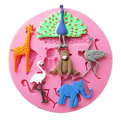 Zoo Animals Silicone Fondant & Chocolate Mold
