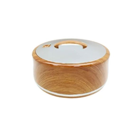 HotPot 6Ltr Round - Wood Silver