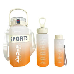 Rainbow Water Bottle 3pcs Set