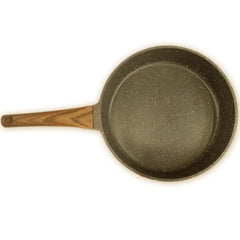 Granite Frypan With Wooden Handle