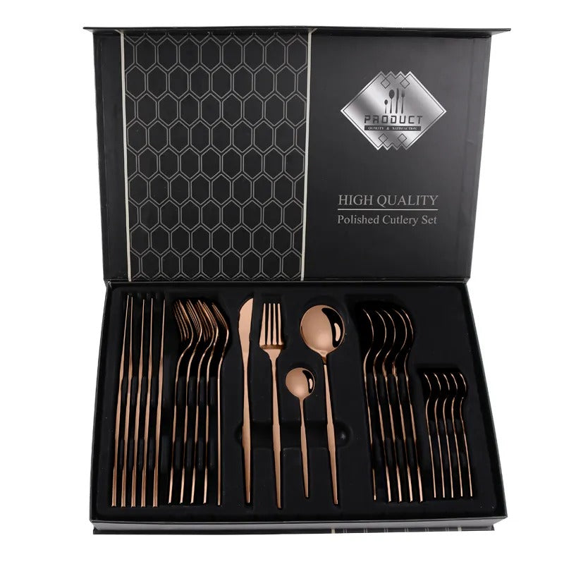 Stainless Steel Cutlery Set 24 pcs