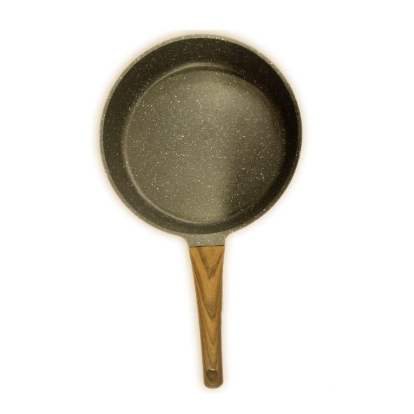 Granite Frypan With Wooden Handle