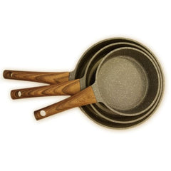 Granite Frypan With Wooden Handle