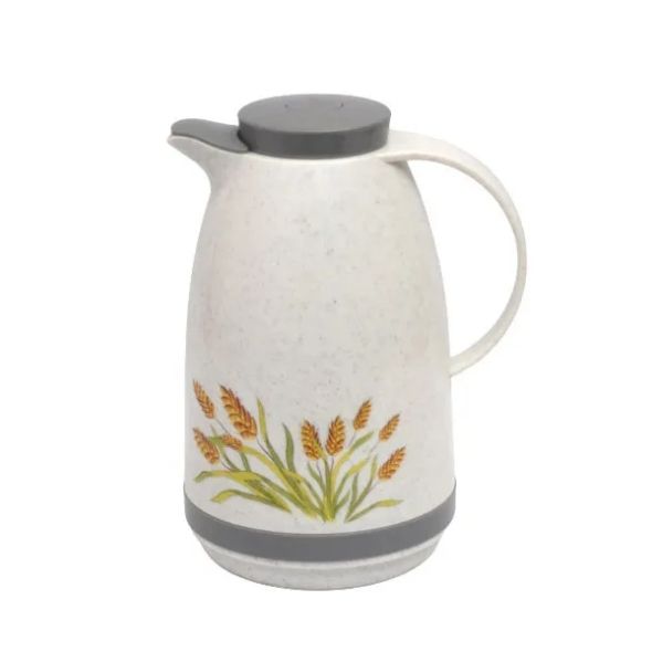 1Ltr Thermos Flask Marble - Grey