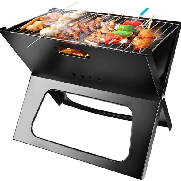 X Shape Portable Folding Barbecue Grill Bakeware.pk