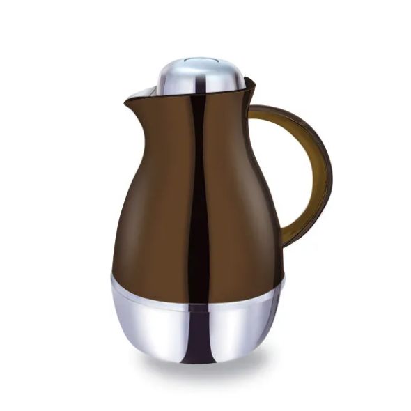 Thermos 1Ltr Chocolate+Silver