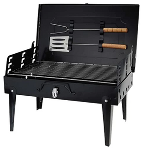 Foldable Barbecue Grill With BBQ Tools
