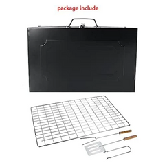 Foldable Barbecue Grill With BBQ Tools