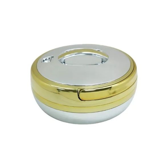 HotPot 3Ltr Round Golden+Silver