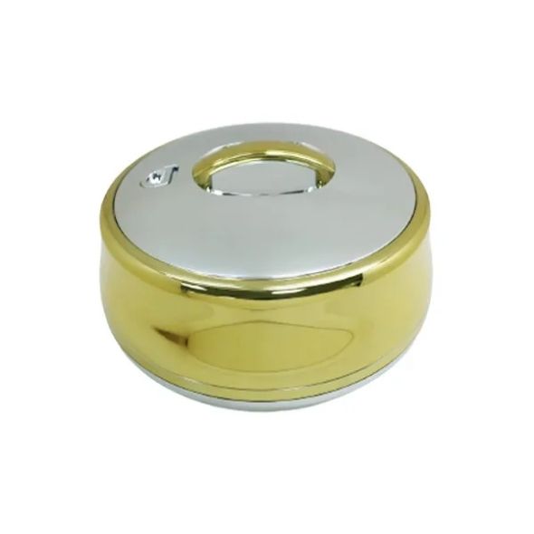 HotPot 6Ltr Round Gold-Silver