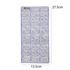 Acrylic Numbers Chocolate & Candy Mold