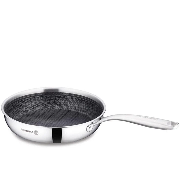 Korkmaz Stainless Steel Honeycomb Frying Pan