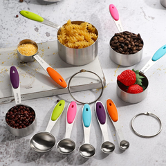 Steel Measuring Cups & Spoons Set